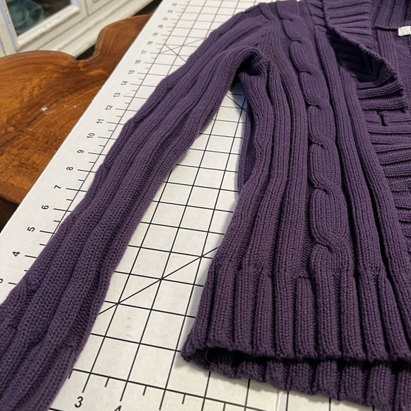 100% cotton Izod button up sweater PL - Picture 3 of 5